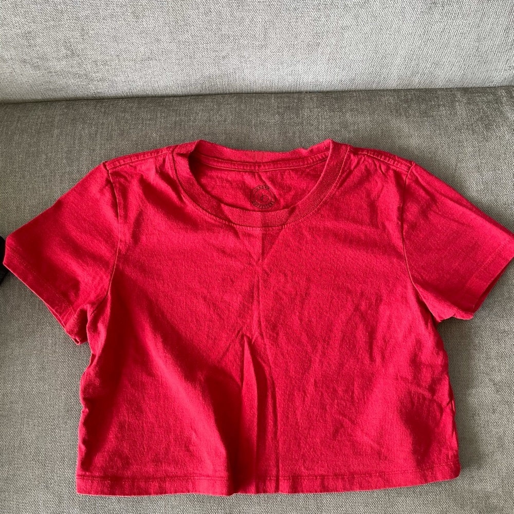 Urban Outfitters red short t-shirt